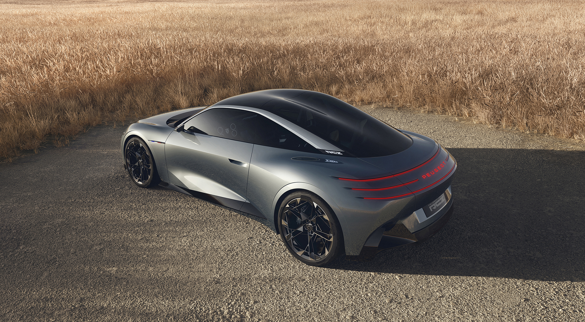 RCZ Vision 雙泡車頂及車尾設計，官方概念車素材。